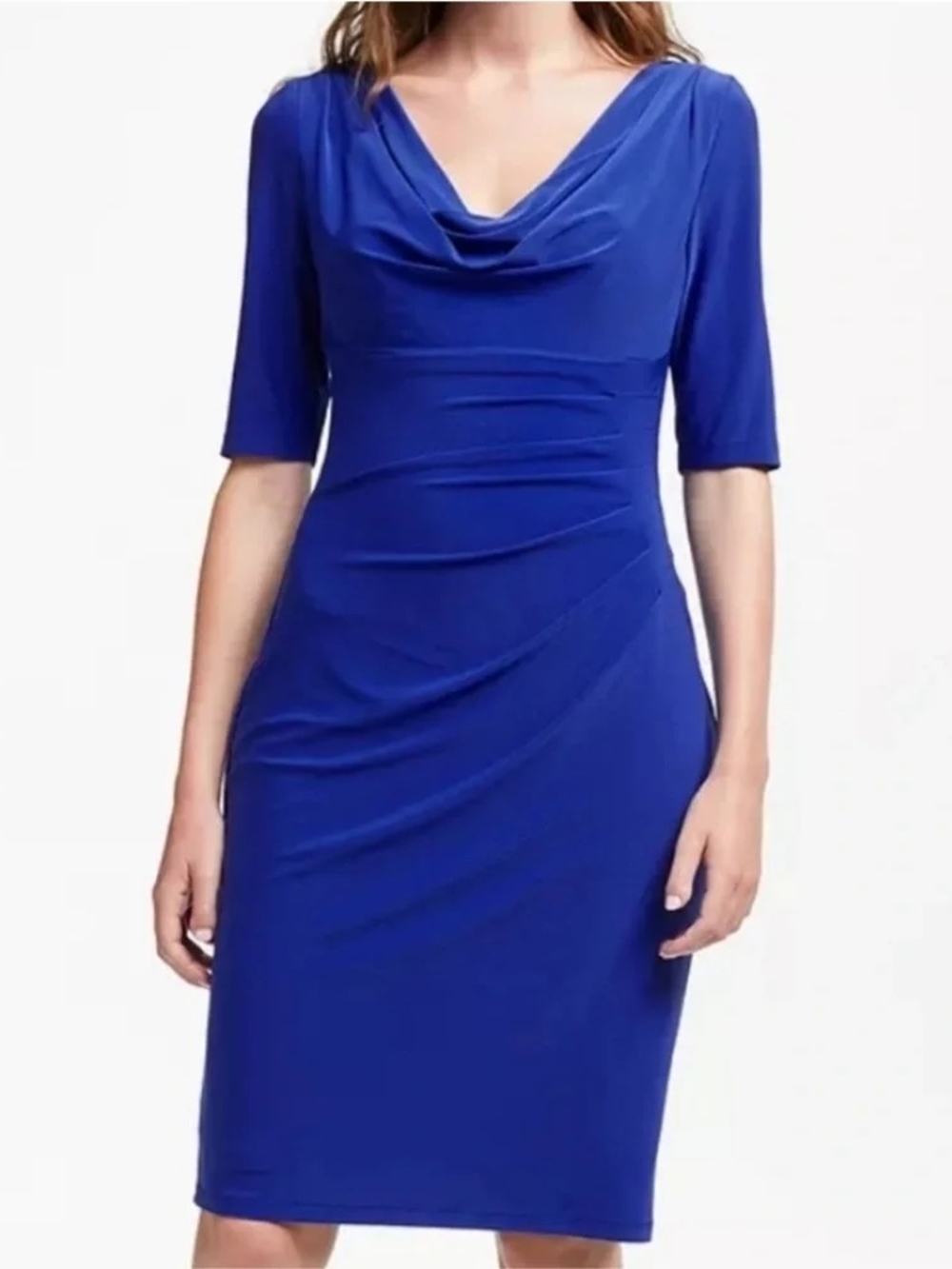 Ralph Lauren Cowl Neck Sheath Dress